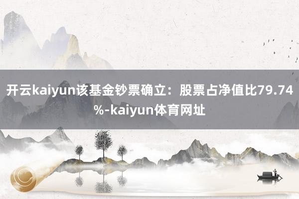 开云kaiyun该基金钞票确立：股票占净值比79.74%-kaiyun体育网址