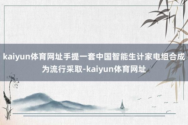 kaiyun体育网址手提一套中国智能生计家电组合成为流行采取-kaiyun体育网址