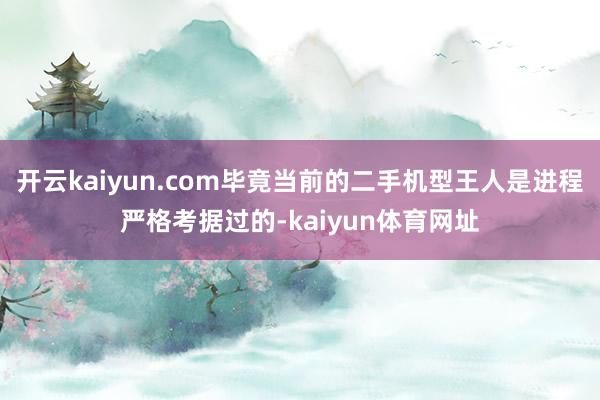 开云kaiyun.com毕竟当前的二手机型王人是进程严格考据过的-kaiyun体育网址