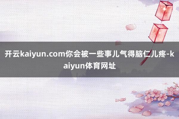 开云kaiyun.com你会被一些事儿气得脑仁儿疼-kaiyun体育网址